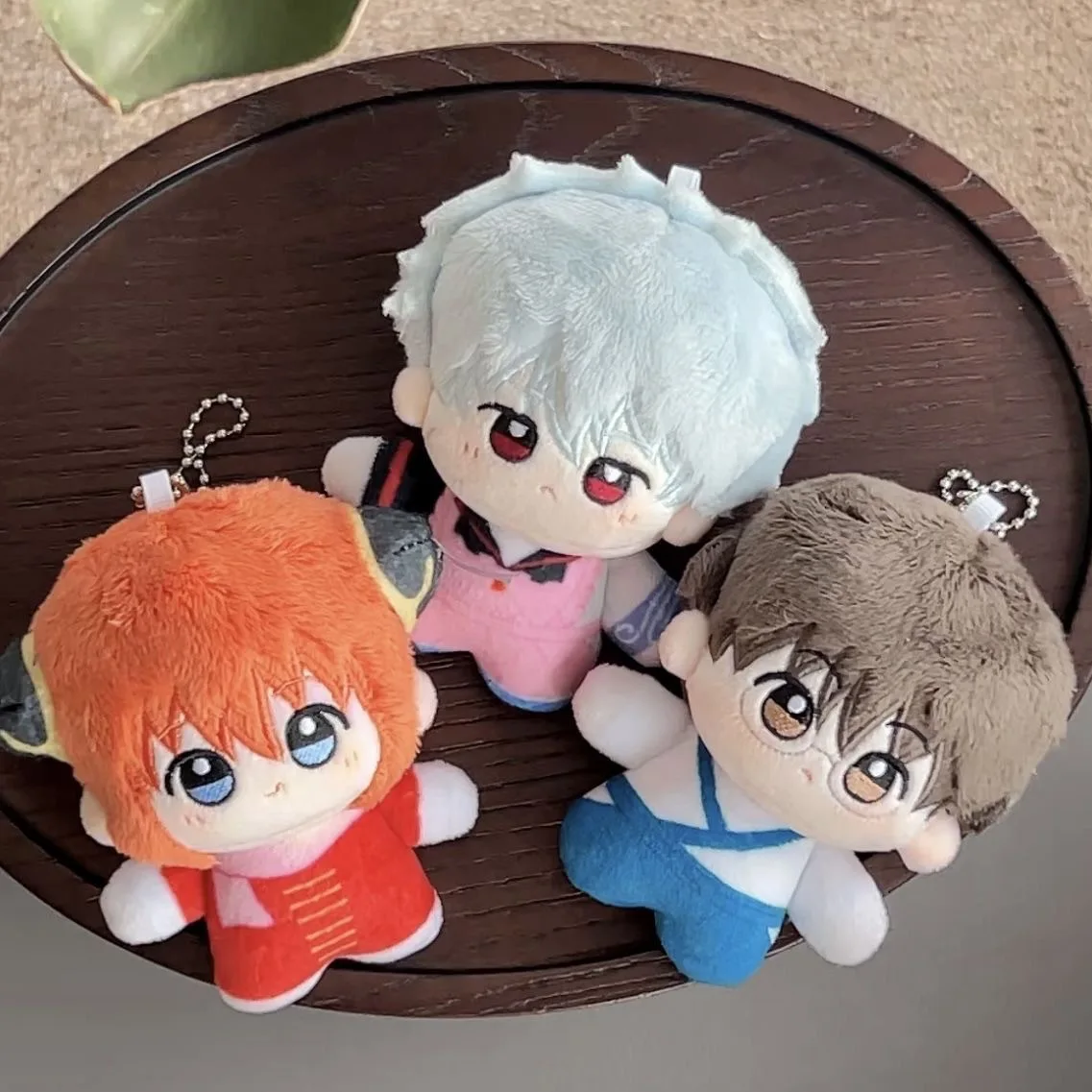 

New Anime Gintama Pendant Plush Doll Toy 10CM Kagura Gintoki Sakata Hijikata Toushirou Plush Dolls Toy For
