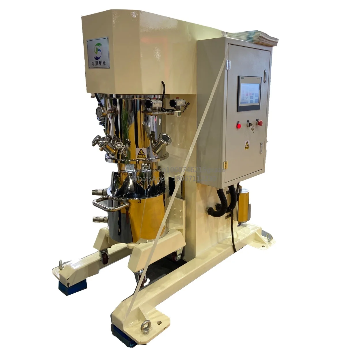 Full Explosion Vertical Planetary Kneader Mixer Double Planetary Mixer for Rocket Propellant