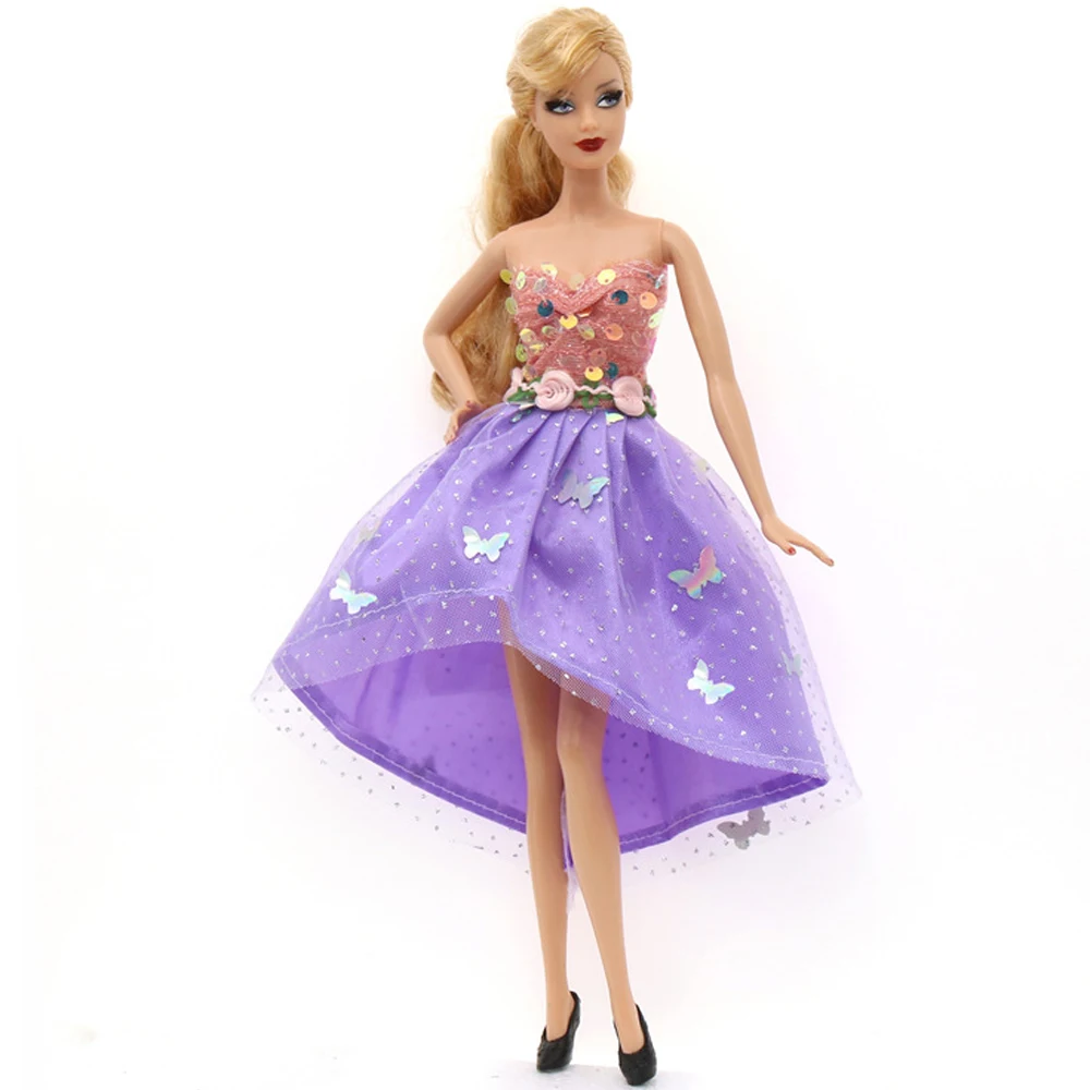 

1 Pcs Tube Top Doll Dress for 1/6 Doll Clothes Fashion Outfits Purple Lace Skirt Suitable for BJD Dolls Accessories