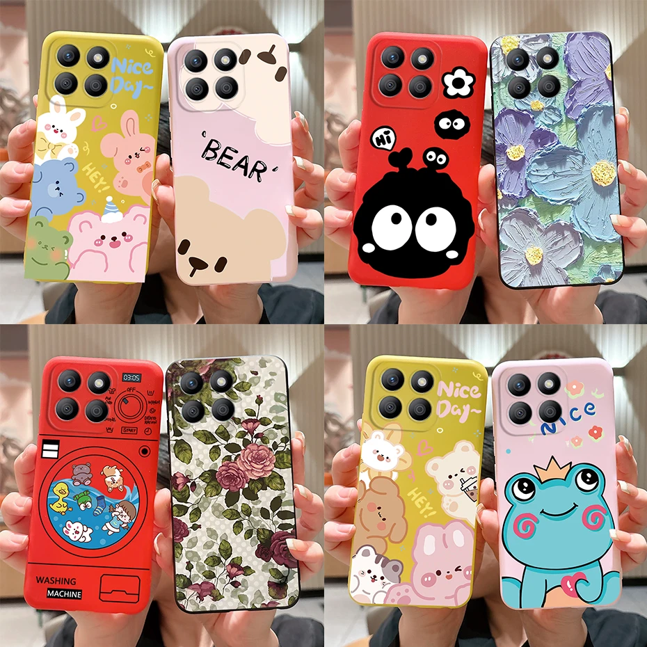 For Honor X8b Case LLY-LX1 Stylish Painted Cover Soft Silicone Phone Case For Honor X8a X8b HonorX8a HonorX8b 2023 Fundas Coque