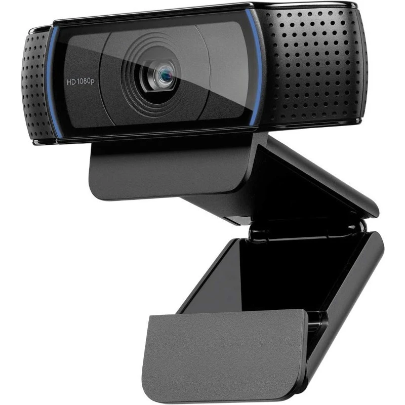 

C920x HD Pro Webcam, Full HD 1080p/30fps Video, Clear Audio, HD Light Correction, PC Camera Webcam, Works with Skype, Z