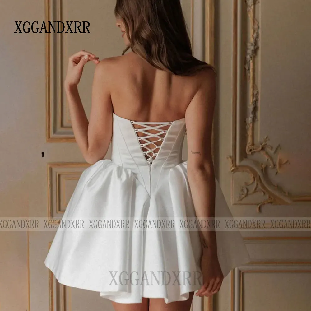 Customized Short Wedding Dress 2026 Homecoming Prom Dresses Glitter Party Cocktail Dress V-Neck Wedding Guest Summer Mini Dress