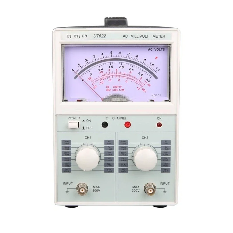 UT622 Dual Channel AC Digital Voltmeter / Millivolt Meter AC Millivoltmeter UT-622