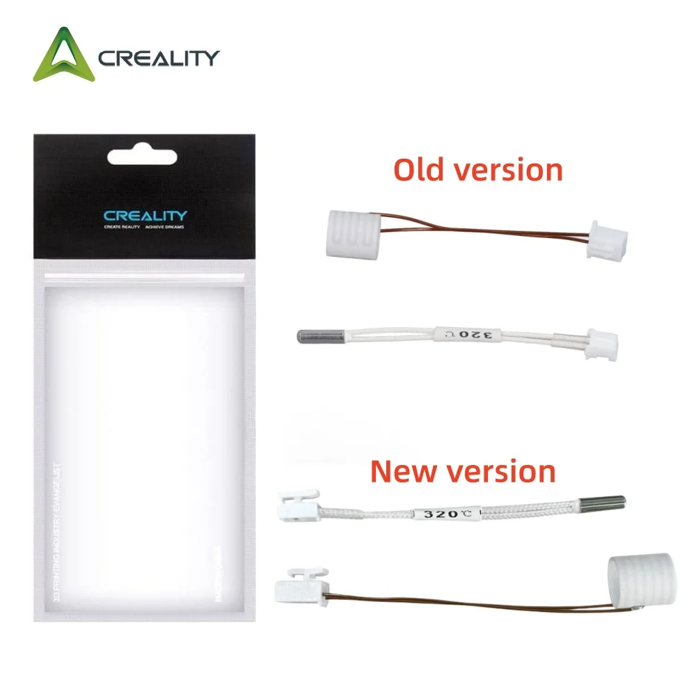 Creality New and Old Version K1C Ceramic Heating Tube Thermistor Temperature Sensor ,for K1 SE K1 MAX 3D Printer Hotend Accessor