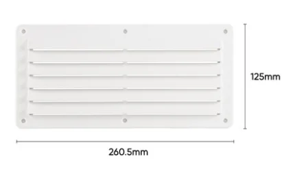 RV exhaust window outlet Top-mounted exhaust fan Top-mounted circular exhaust vent louver outlet