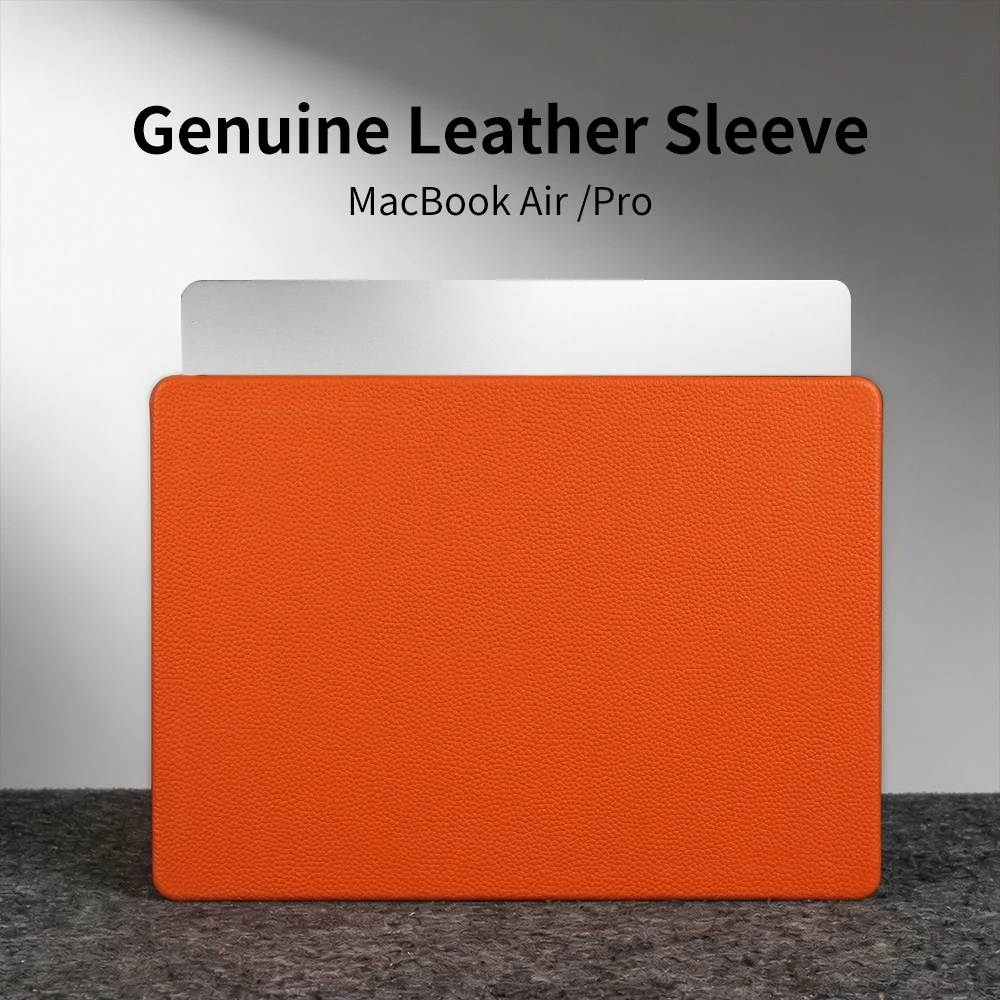 Laptop Genuine Leather Case For Macbook Air 13 A3240 A3113 Air 15 A3241 A3114 Pro 14 A3434 A3401 A3185 Pro 16 A3403 A3186 Cases