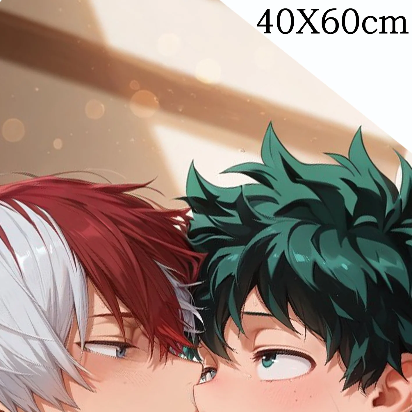 Dakimakura Anime Midoriya&Todoroki Pillow Cover Sofa Cushion Double-side Print Throw Pillow Case 40X60cm