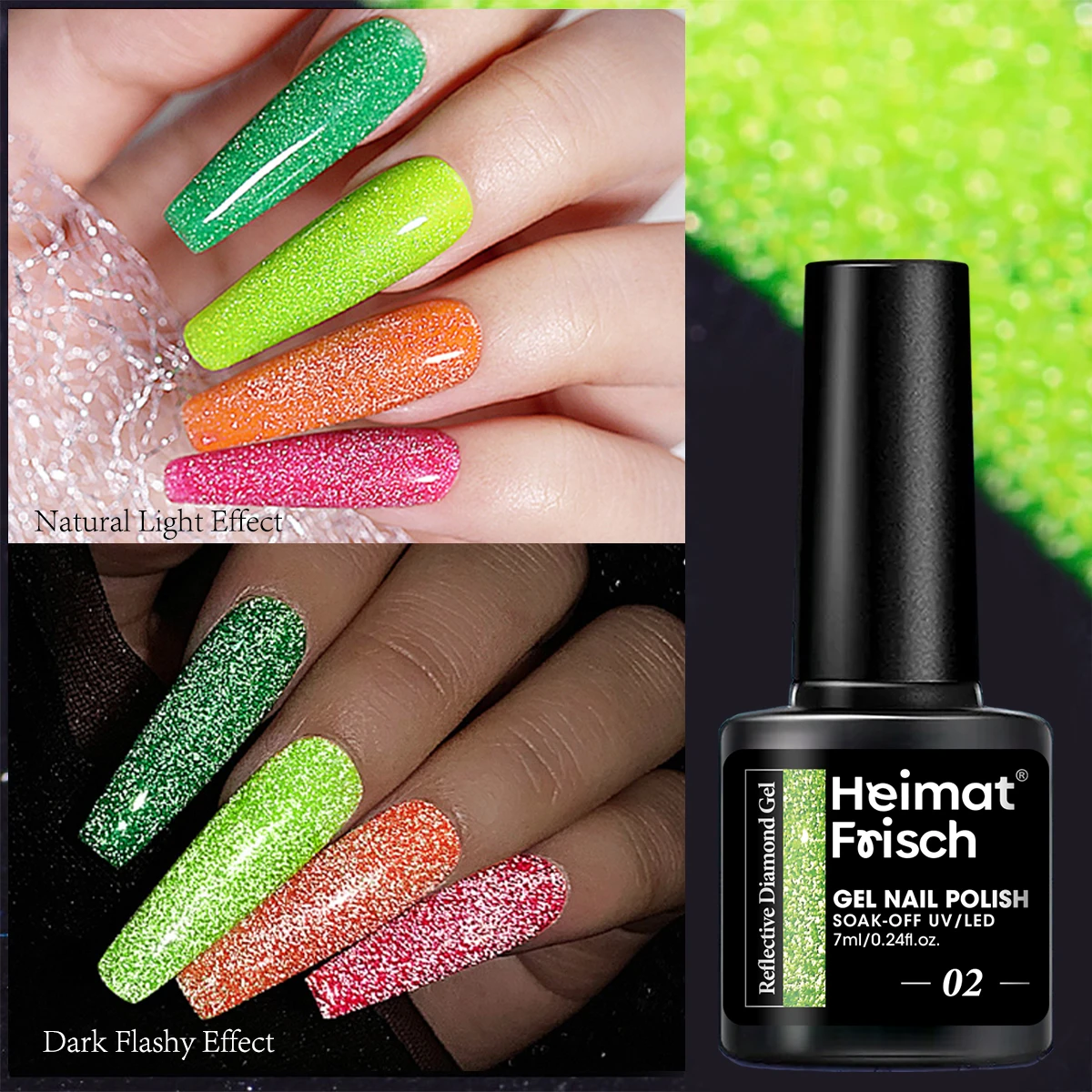 Heimat Frisch ラインストーン ソリッドカラー ジェルネイルアート、ホリデーネイルアート、パーティーネイルアート、フェスティバルデザイン、グラマラスネイルアート、スクラッチ