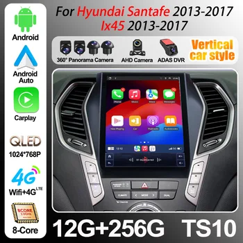 Radio Multimedia para Auto con Pantalla de 9.7 Pulgadas, Android 16, para Hyundai Santafe 2013-2017, Ix45 2013-2017, Reproductor con GPS, Navegación, Unidad Principal 5G 1