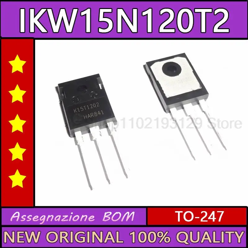 10PCS K15t1202 brand new imported ikw15n120t2