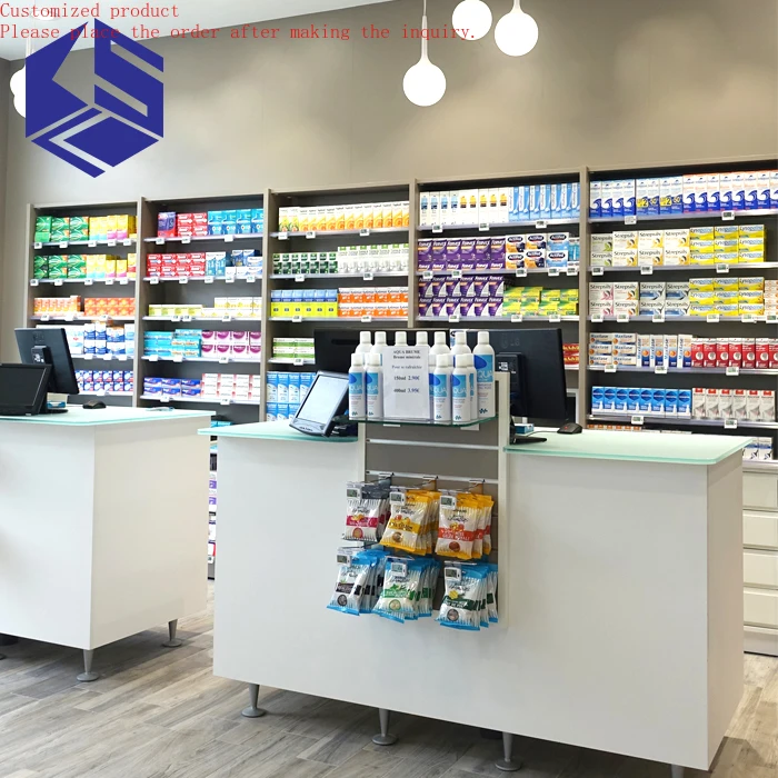 

Custom.Best Supply Modern Metal Pharmacy Shelves for Retail Shop Wholesale Available