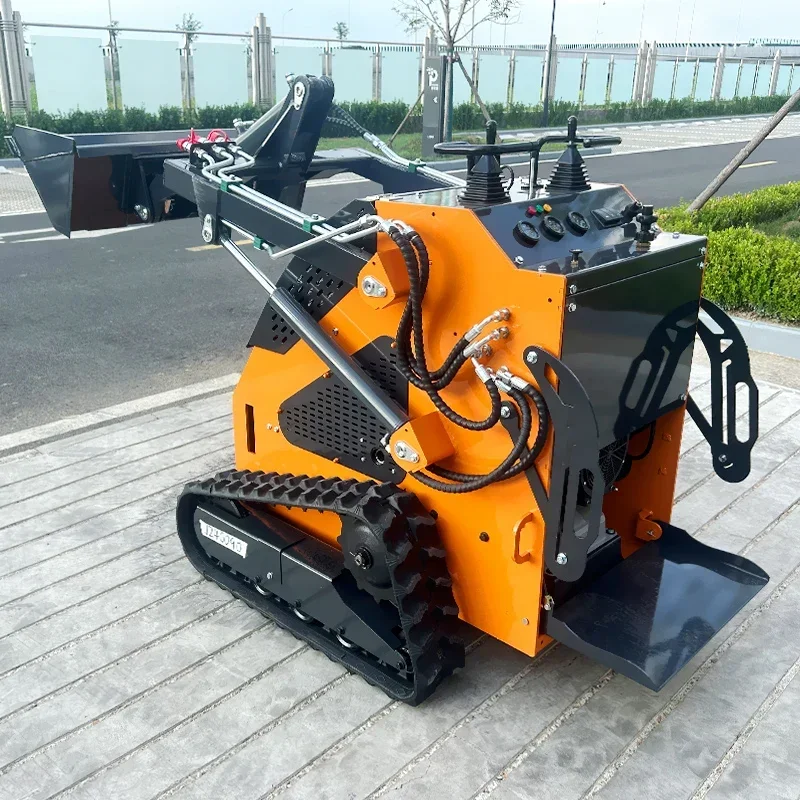 Customized Super Power Die sel Engine  Mini Skid Steer Loader Gasoline Compact Skidsteer Loader Front end loader