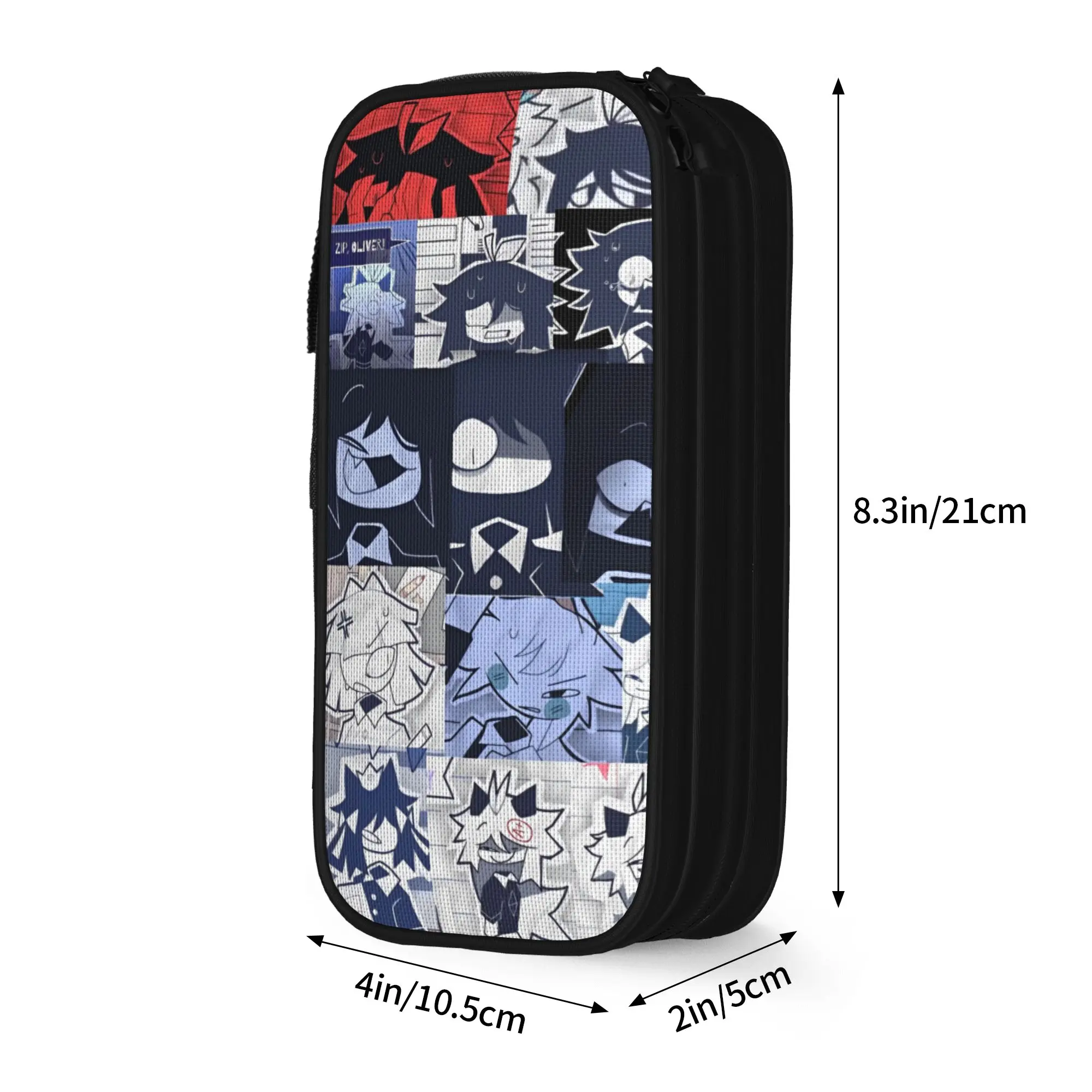 Cute Miss Circle Anime Pencil Cases Fundamental Paper Education Pencil Pouch Pen Big Capacity Bags Supplies Cosmetic Stationery