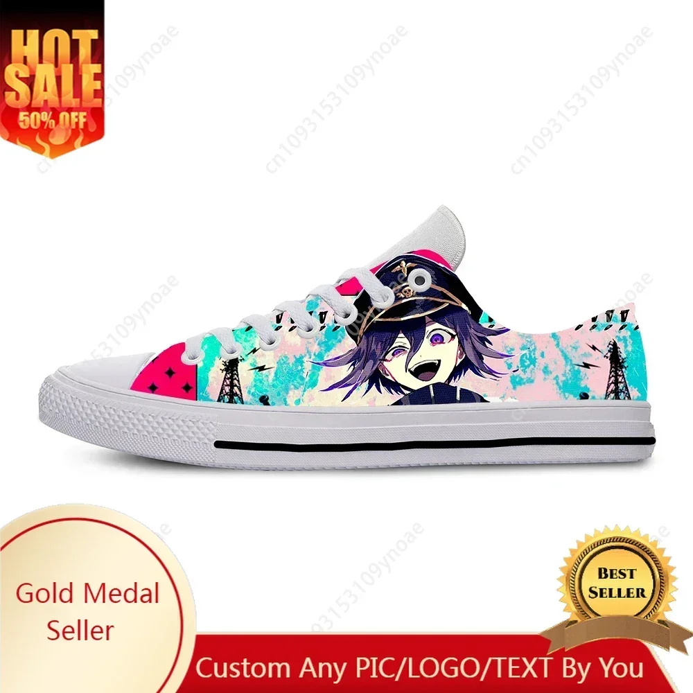 

Hot Danganronpa Kokichi Ouma Anime Casual Shoes Low Top Lightweight Classic Board Shoes Breathable Men Women Latest Sneakers