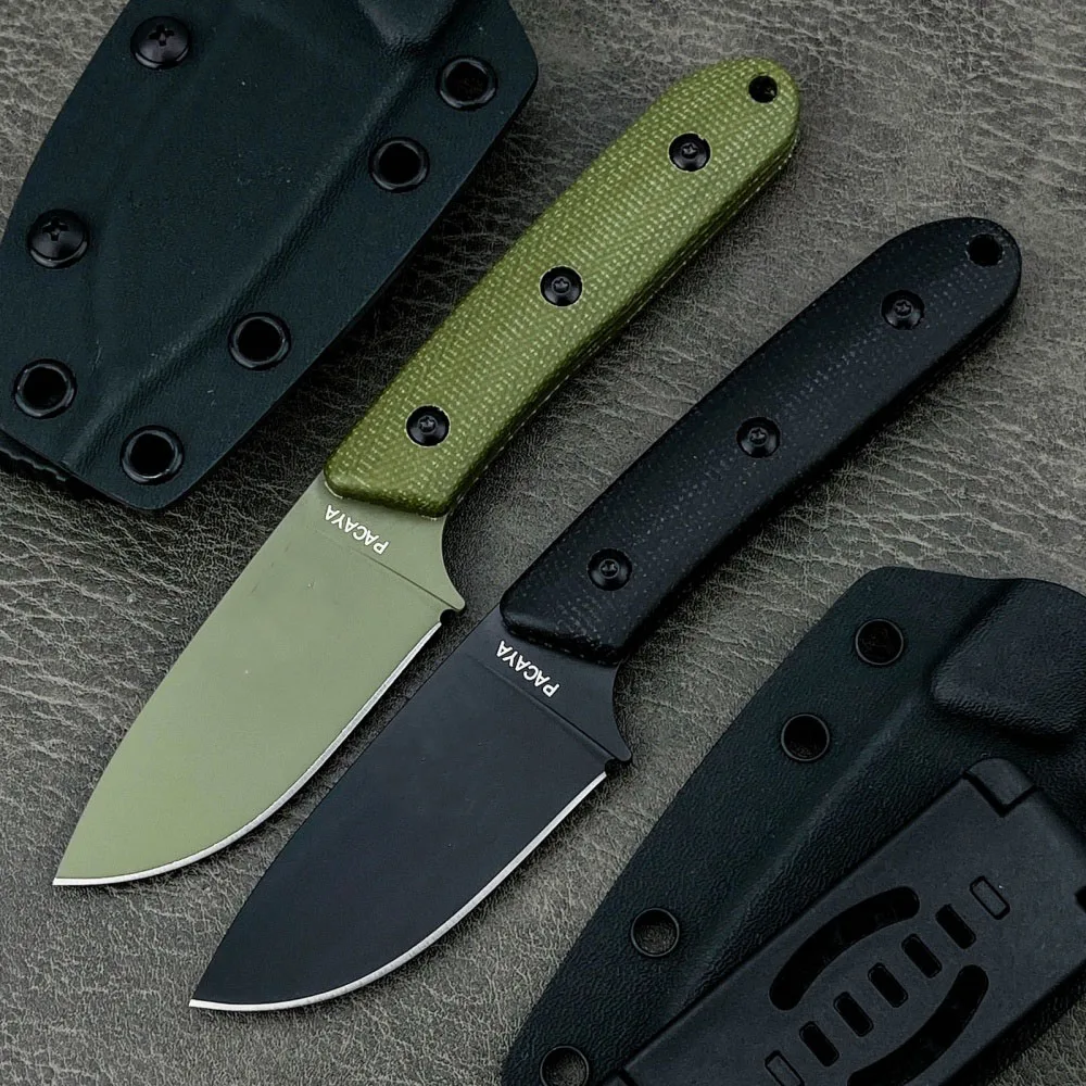 

Tactical Outdoor Camping Straight Knife High Hardness D2 Blade Micarta handle Wilderness Hunting Self Defense EDC Knife