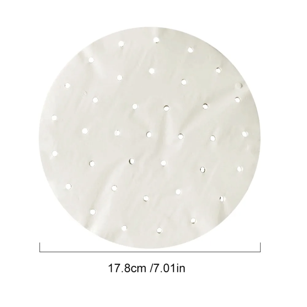 100Pcs New 4/5/6/7/8in Steamer Paper Disposable Round Bread Bakery Paper Buns Pastries Non-stick Paper Kitchen Cooking Tools