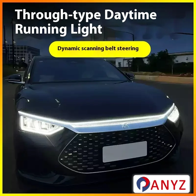 FOR Mitsubishi Eclipse 2018-2025 Upgrade LED Daytime Running Light Scan Starting Car Hood DRL Guide Decorative Ambient Lamp 12V - Image 4