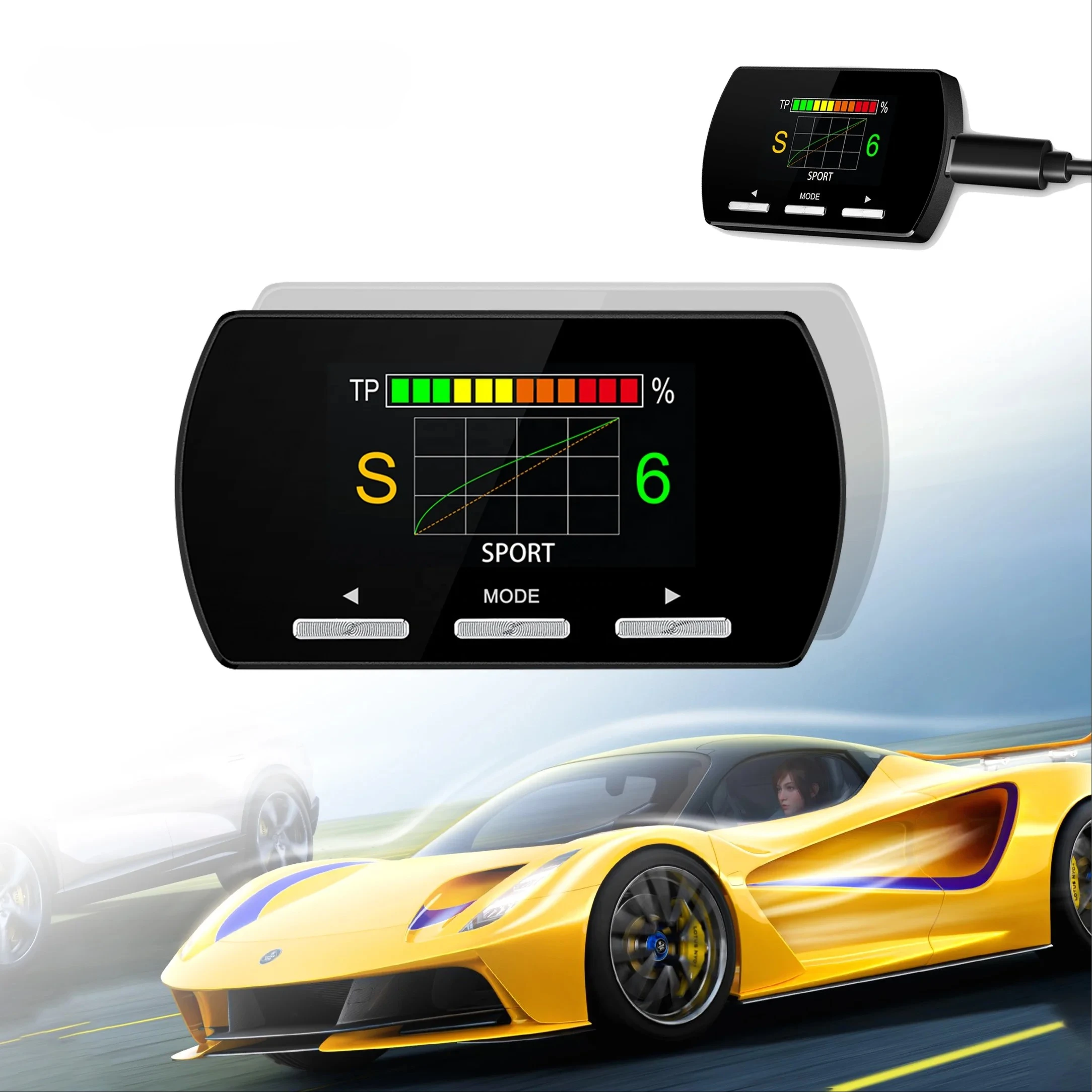 Newest F2 Car Electronic Throttle Controller with LCD Screen 14 Drive Modes Enhanced Speed Accelerator Response