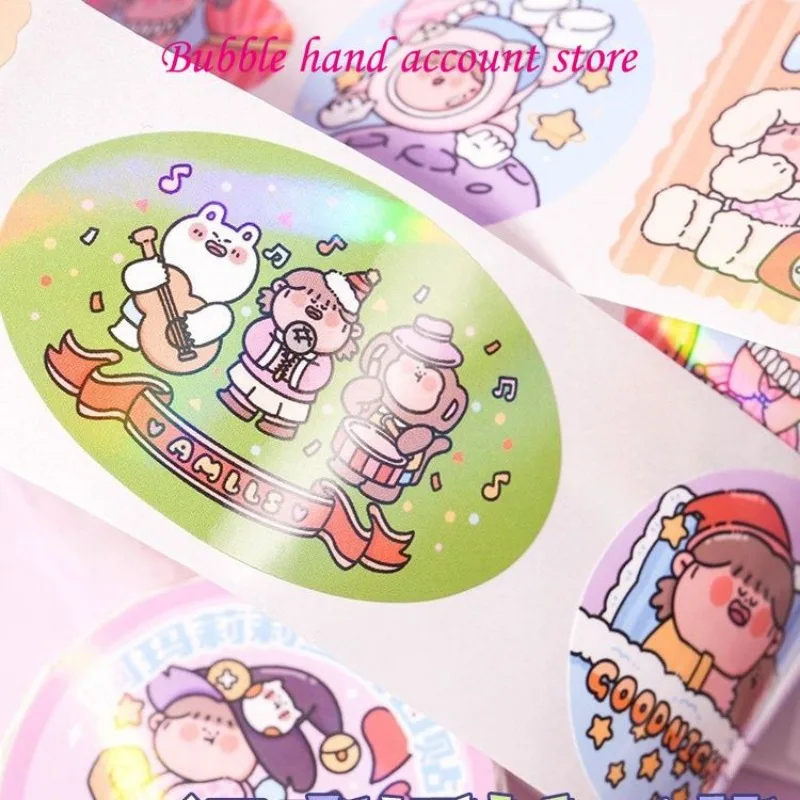 Amar Lilith Alien Grootboek Tape Sticker Zegel Sticker Creatieve Schattige Ronde Cartoon Decoratieve Sticker