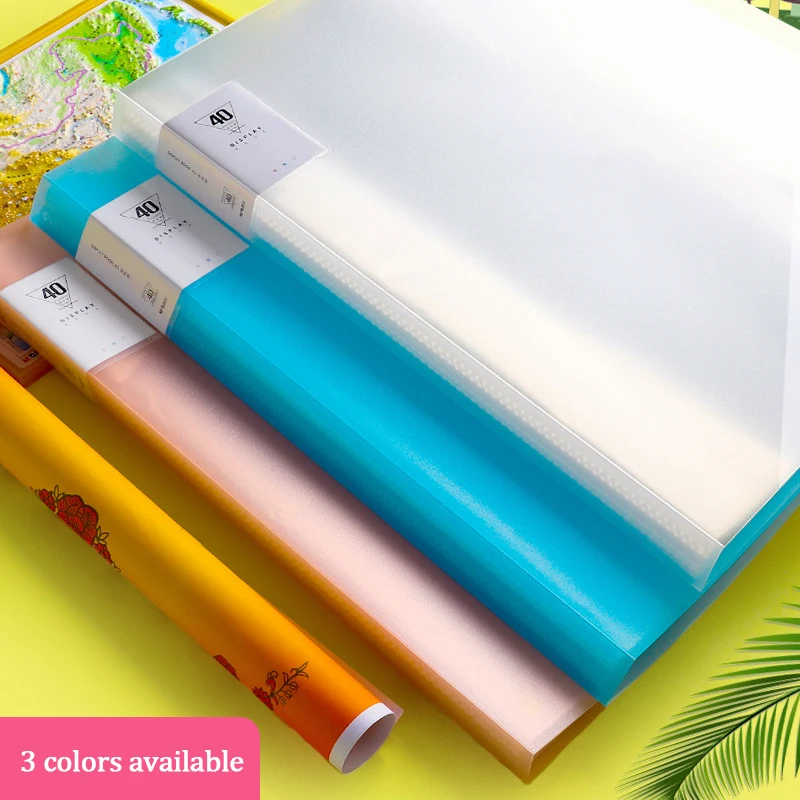 A3 Display Book informazioni Poster Book Album fotografico per bambini Picture Clip Storage Collection Book Folder Picture File Bag