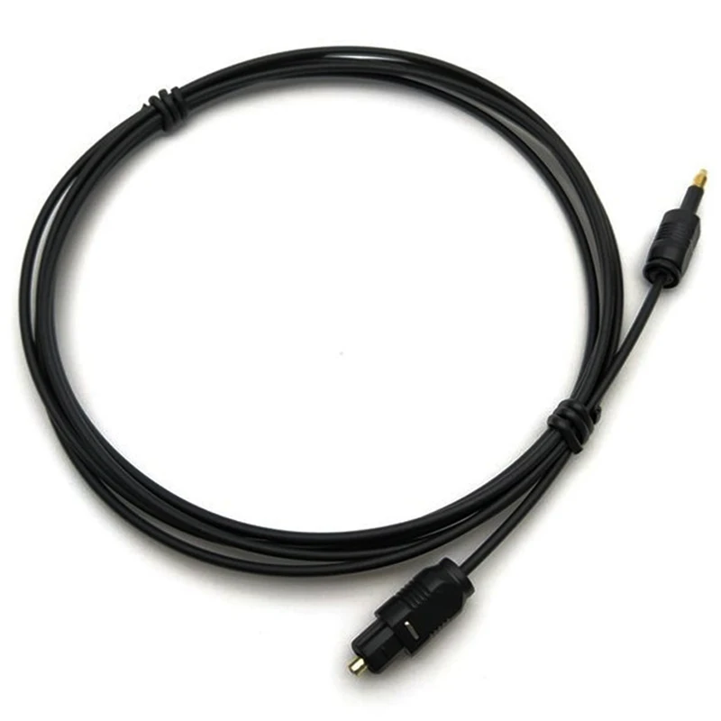 

1/1.5M Audio Optical Fiber Line Mini 3.5 MM Plug Digital Optical Cable SPDIF Optical Audio Line To Round Mouth TOSLINK Connector