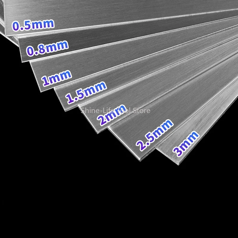 Thickness 0.5-3mm 304 Stainless Steel Square Sheet Plate 100x100mm~300x300mm