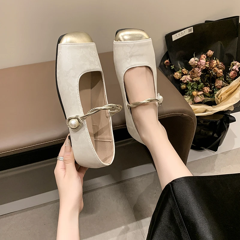 Summer Fashionable Shallow Breathable Elegant Banquet Party flats omfortable Casual New Women's Shoes Chaussure Femme