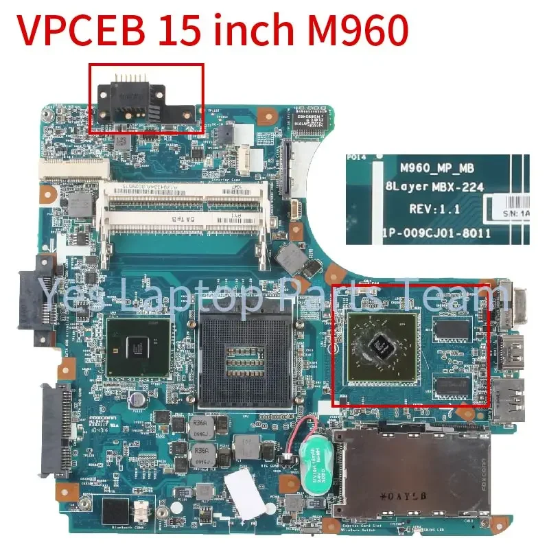 لسوني VPCEA VPCEB MBX-224 اللوحة الرئيسية للكمبيوتر المحمول أ 1771577 أ أ أ 1780048 أ أ أ 1794334 أ أ أ 1771571 لوحة أم للكمبيوتر المحمول PCG-61212T HM55 512M