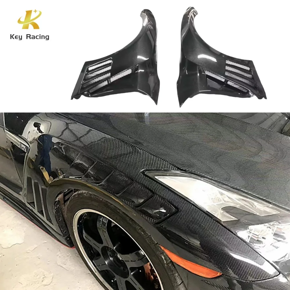 For Nissan GTR R35 Carbon Fiber Front Fender Top Style Front Left Right Fender Auto Part