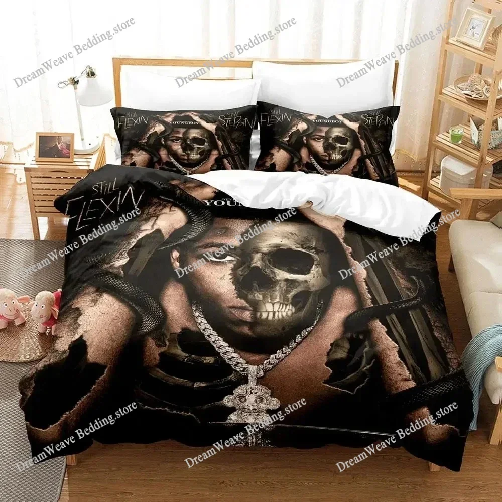 

Rap YoungBoy Never Broke Again Bedding Set Single Twin Full Queen King Size Aldult Duvet Cover Sets for Boys Bedroom 3D Print963