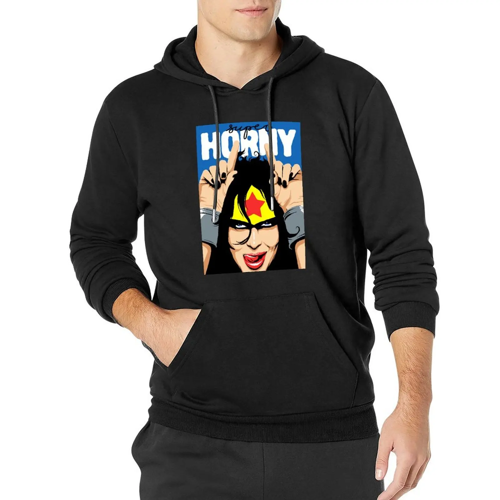 

Super Horny Pullover Hoodie autumn jacket men men's oversize hoodie