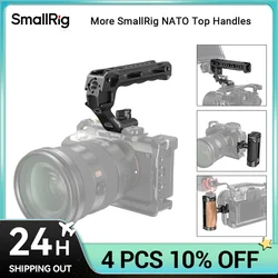 SmallRig Lightweight NATO Top Handle Quick Release NATO Grip for Sony Top Handle with 5 Cold Shoe Adapters and NATO Clamp