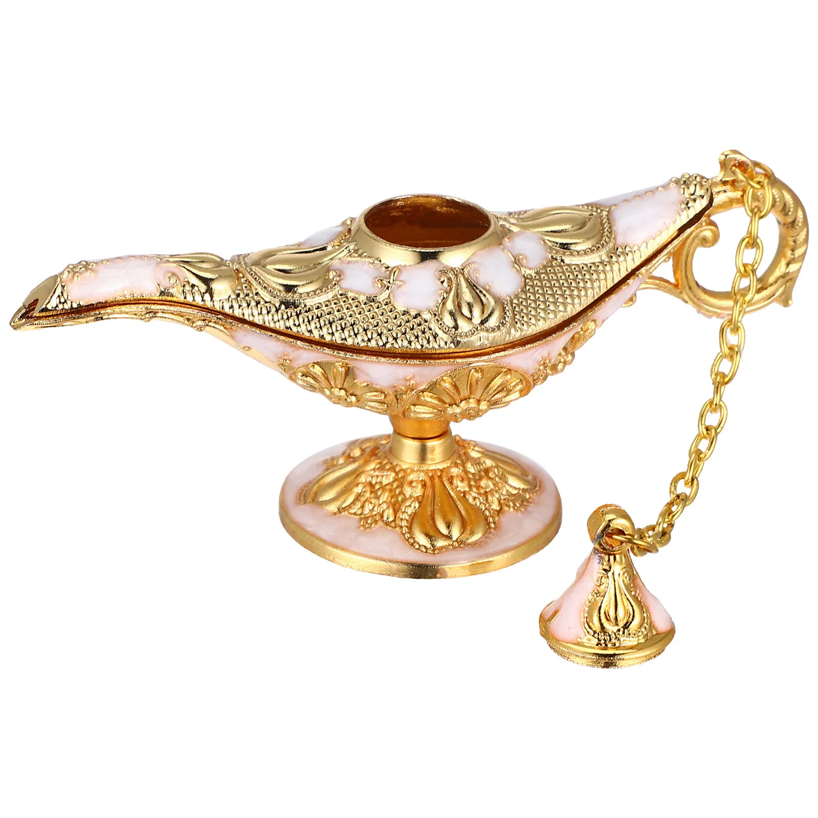 

Vintage Lamp Decor Retro Carved Desktop Ornament For Home, Light Decoration, Party Wedding Accent, Portable Lighting