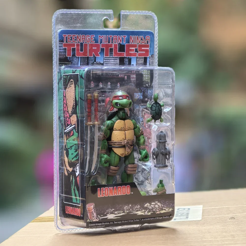 NECA Original Teenage Mutant Ninja Turtles 2008 Anime Figure TMNT Leo Raphael Action Figures Custom Gk Model Children Toys Gifts