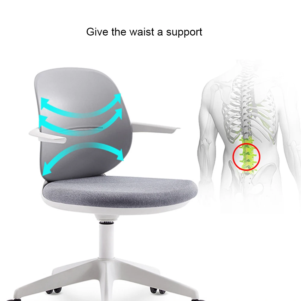 New Rotate Conference Chair Foldable Office Chair Comfortable Backrest Non Slip Wear Resisting Connected Form Stool