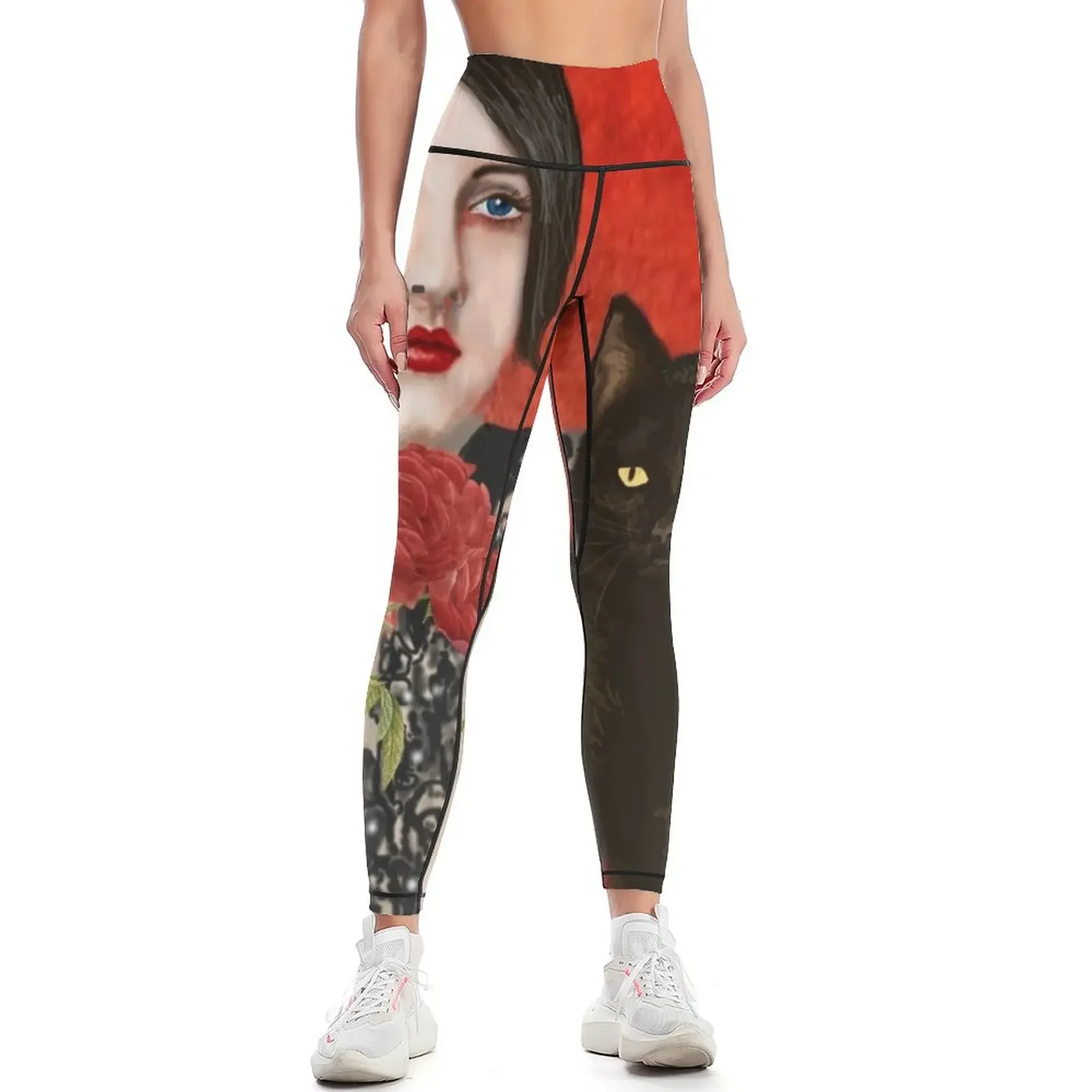 ملابس رياضية من Mister Noir and I Leggings ملابس رياضية للصالة الرياضية سراويل ضيقة نسائية رياضية