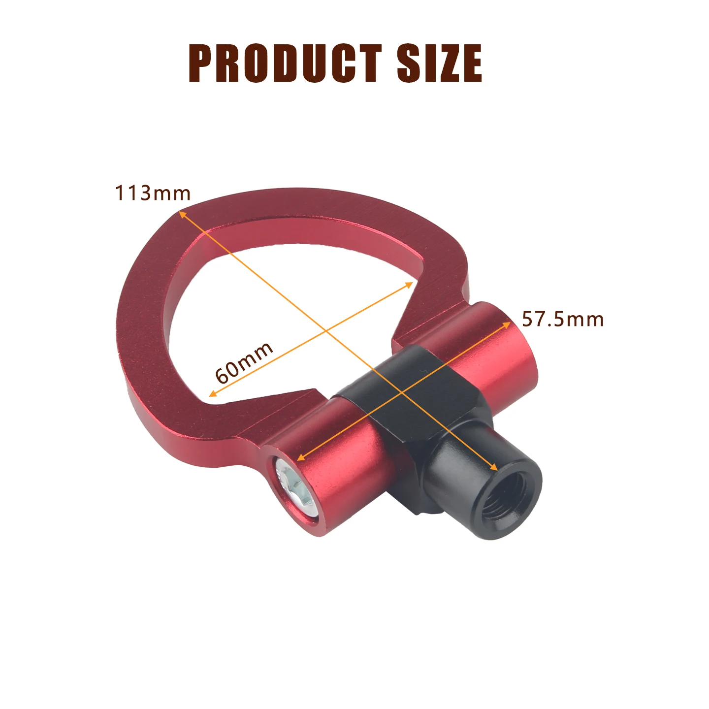 Universal Racing Tow Hook Front Rear Car Trailer Hook Car Traction Hook for M16 European Cars Multiple Colors