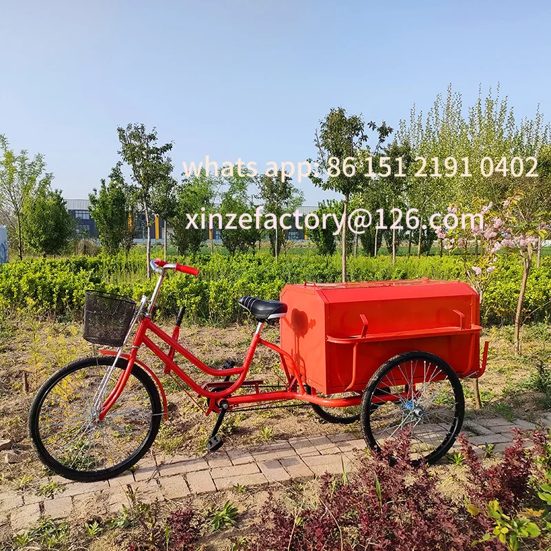 

Customizable Sanitation Tri-wheel Pedal Cleaning Vehicle, Small Human Garbage Truck, Box Garbage Collection and Transfer Vehicle