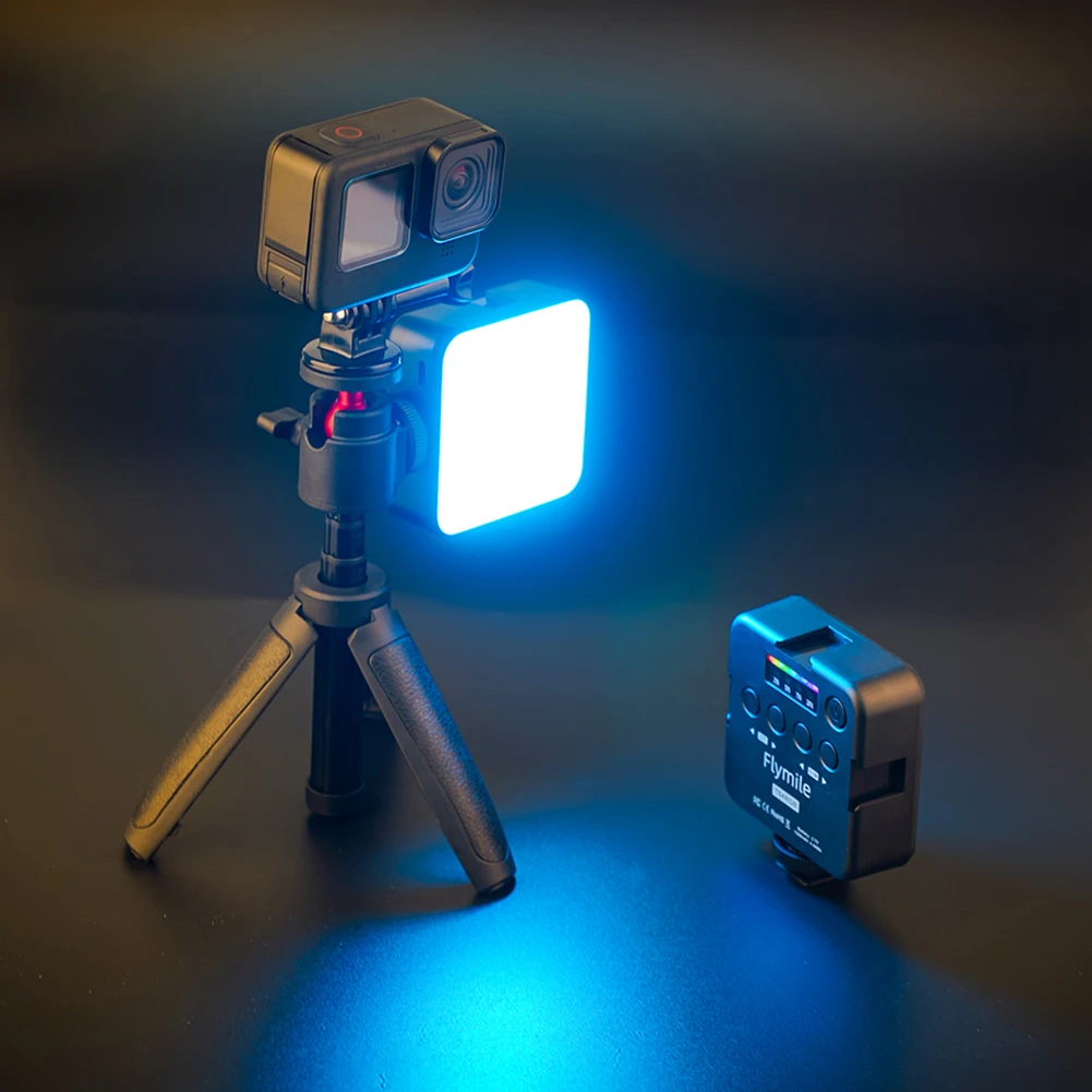 Полноцветный RGB светодиодный светильник для видеосъемки, панель для записи видео, лампа 2500-9000K, карманный светильник для камеры для Insta360 X4 POCKET 3/ACE PRO