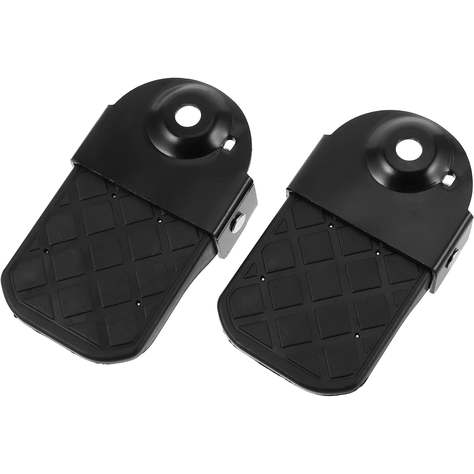 

Electric Bike ATV Rear Foot Pegs Foldable Durable Passenger Pegs Footboards Storage Saving Compatible Motorcycle Floorboard