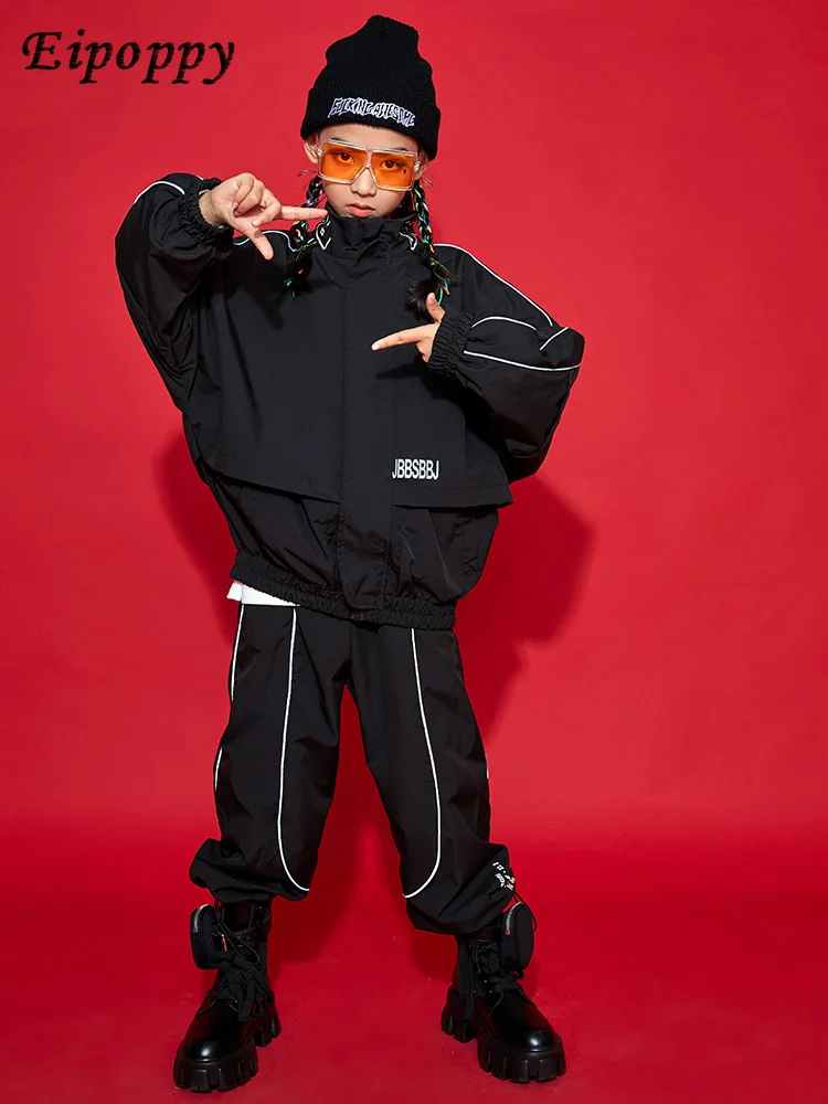 Hip Hop Children's Trendy Clothes National Fashion Boys' Hip Hop Suit Cool Model Walking Costume