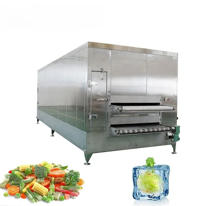 Fruits Vegetables Frozen Fish Meat Quick Cooling Machine Iqf Tunnel r  Equipment Processing Line