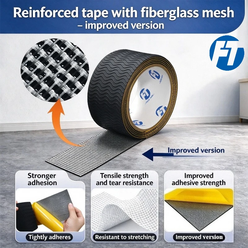 FT 3 Rolls Transparent Anti Slip Shoe Sole Protector Tape, Wave Pattern Wear Resistant Outsole Stickers for All Types of Shoes