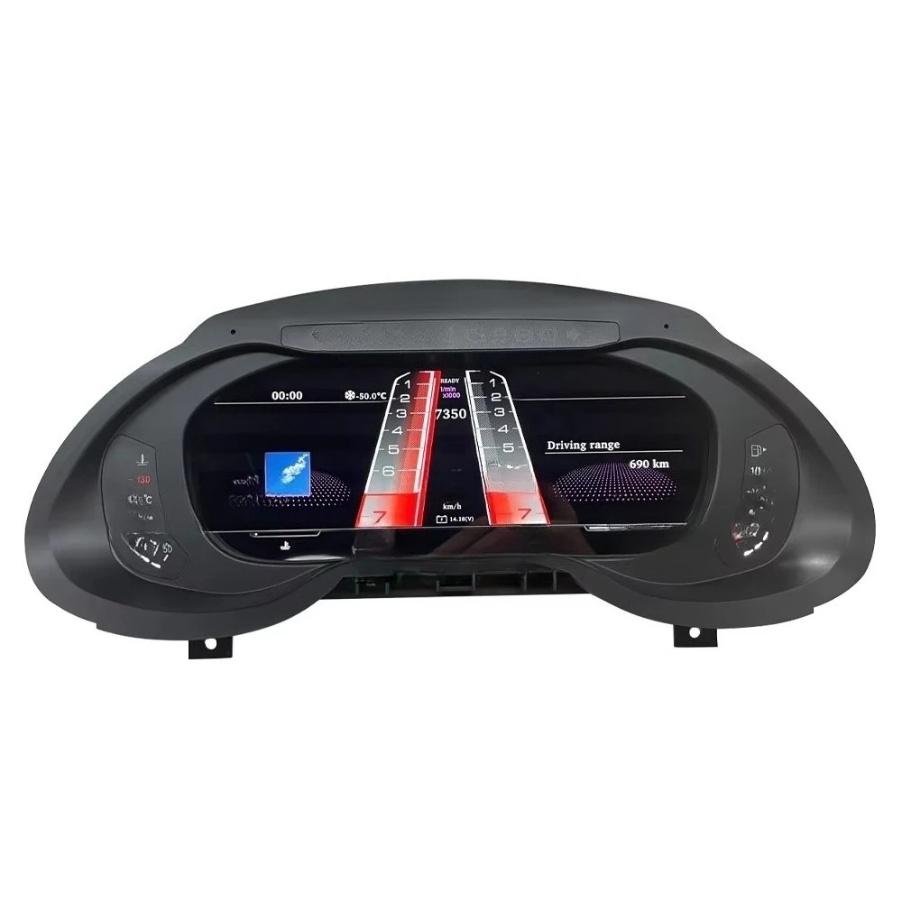 

12.3-inch virtual digital instrument cluster for A4 A4L RS4 2009-2017 speedometer instrument panel car