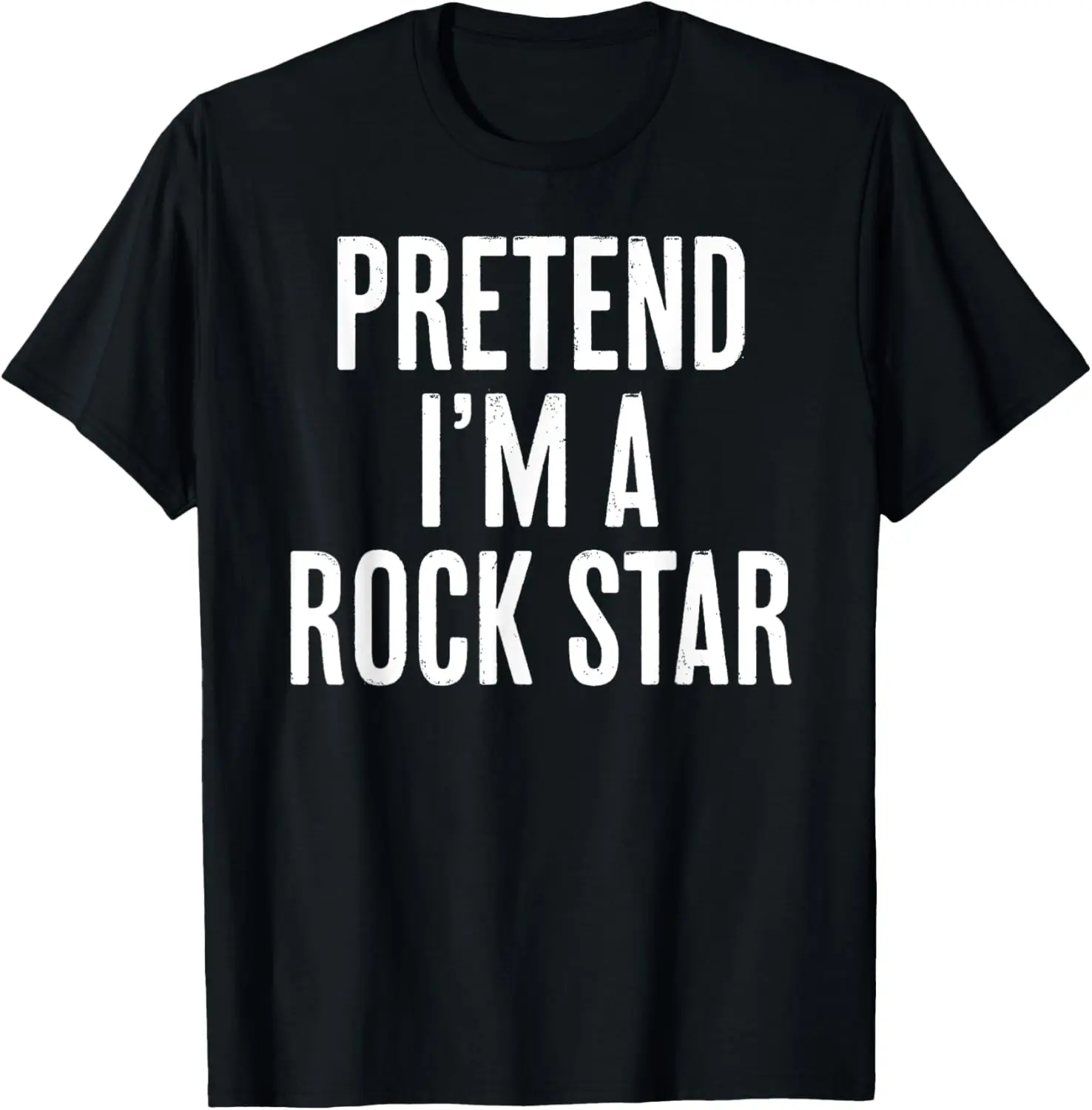 Simple Easy Pretend I'm a Rock star Halloween Costume T-Shirt