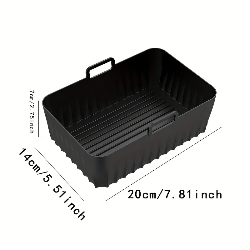 2pcs Ninja DZ401/DZ550/DZ302 & Foodi Dual Air Fryer Liners - Non-Stick - Reusable Silicone Baking Trays for Ninja Air Fryer Oven