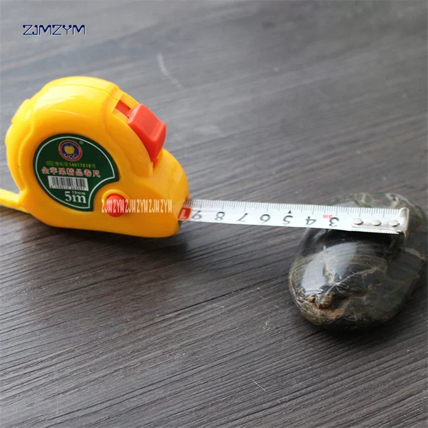 1pc 5m Measuring Tape Side Steel Flexible Rule Tape line tape measure retractable Measure Tools Stainless Steel Tape Measures