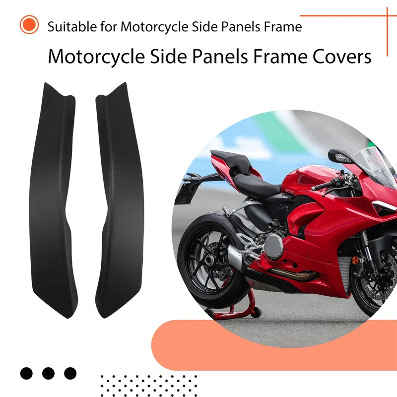 ABQB-For DUCATI Panigale V4 V4S 2025 Motorcycle Side Panels Frame Covers Carbon Fiber Trim