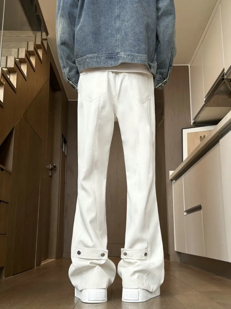 

Мужские брюки карго свободного кроя American Sle, прямые штанины, весенняя новинка, дизайн Bell Bot, с элементами кэжуал-стиля