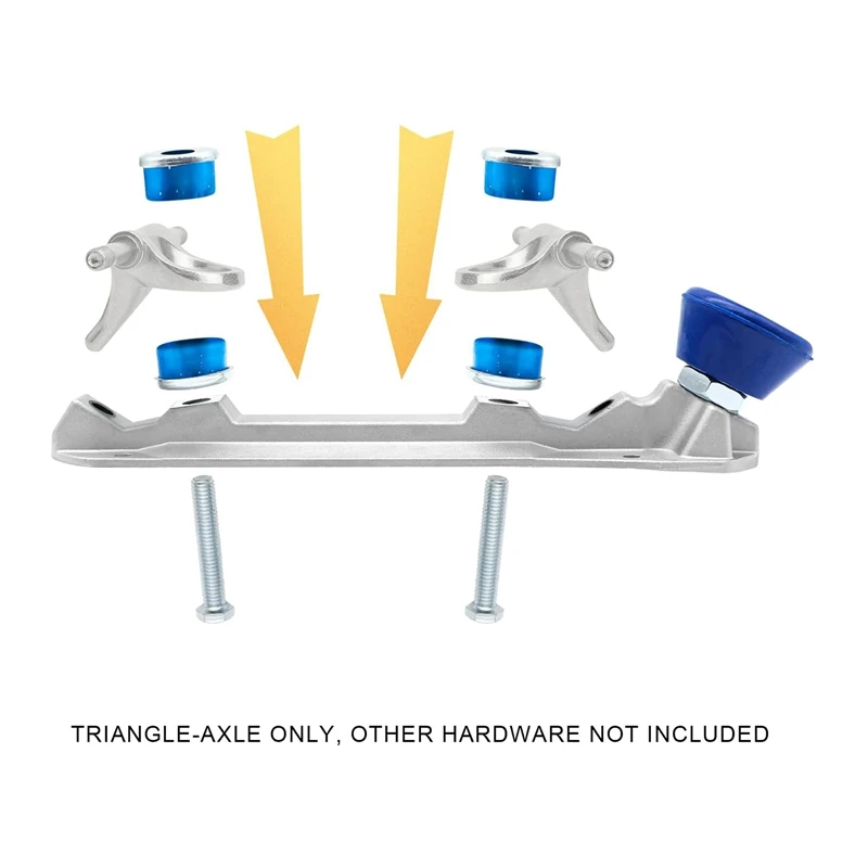 Ruedas triangulares de patín, reemplazo de placa de patín, camiones de doble acción, Kit de patinaje sobre ruedas, 1 par